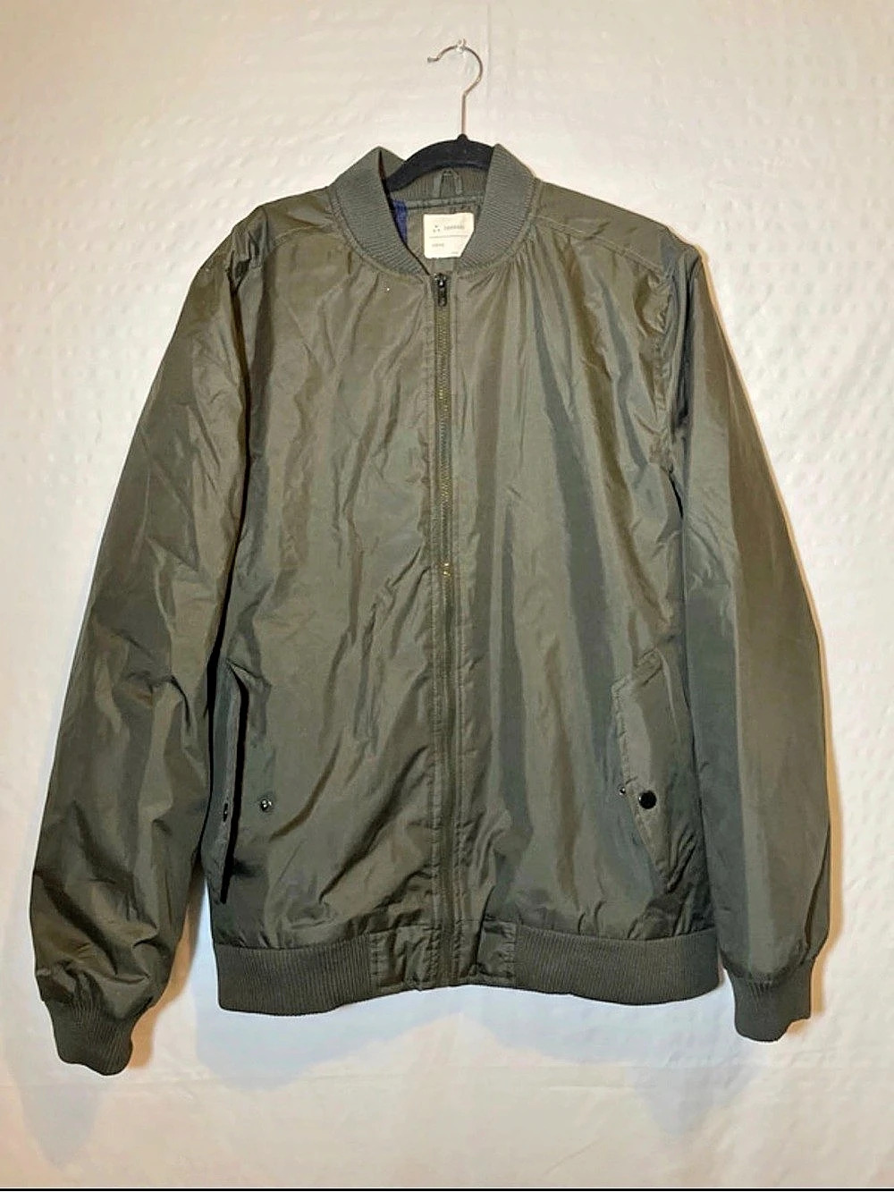 ZAKBRAND Men's Olive Bomber Jacket Size Large